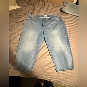 Lane Bryant Light Blue Cropped Jeans